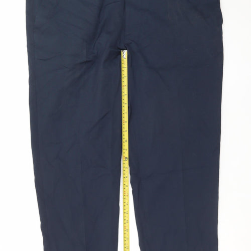 Marks and Spencer Men's Blue 42in Regular Fit Dress Pants