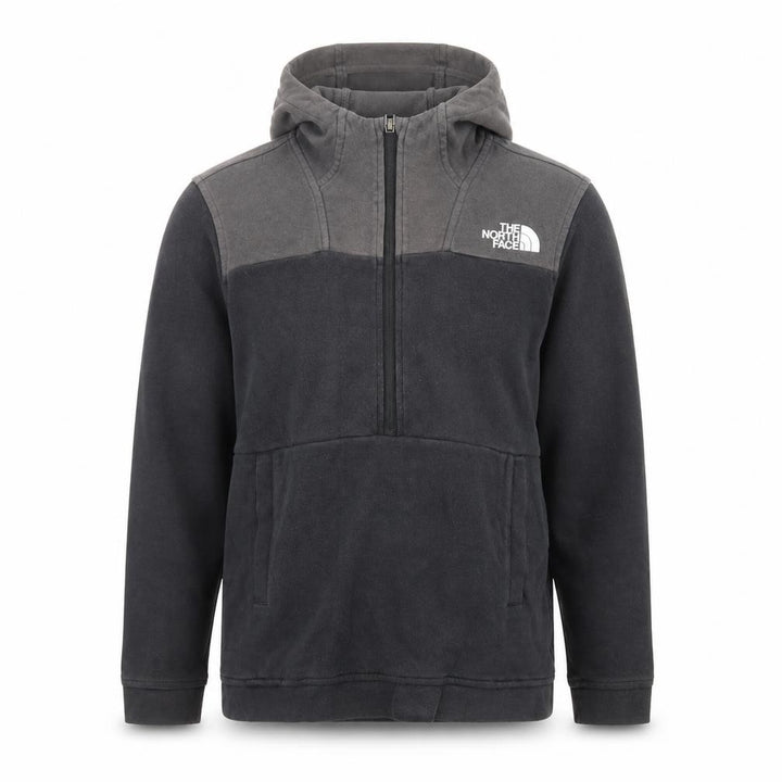 The North Face Boys Black Fleece Full Zip Hoodie Size L Outdoor Warm