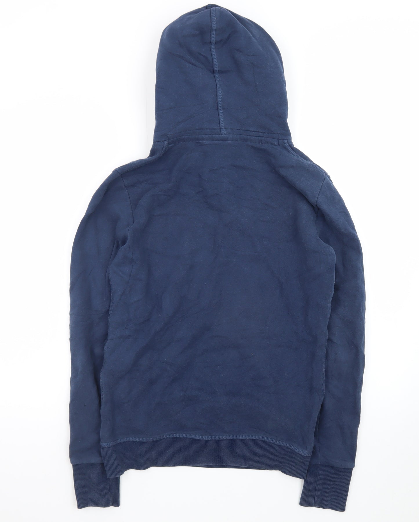Superdry Women Navy Blue Pullover Hoodie Size L Orange Label
