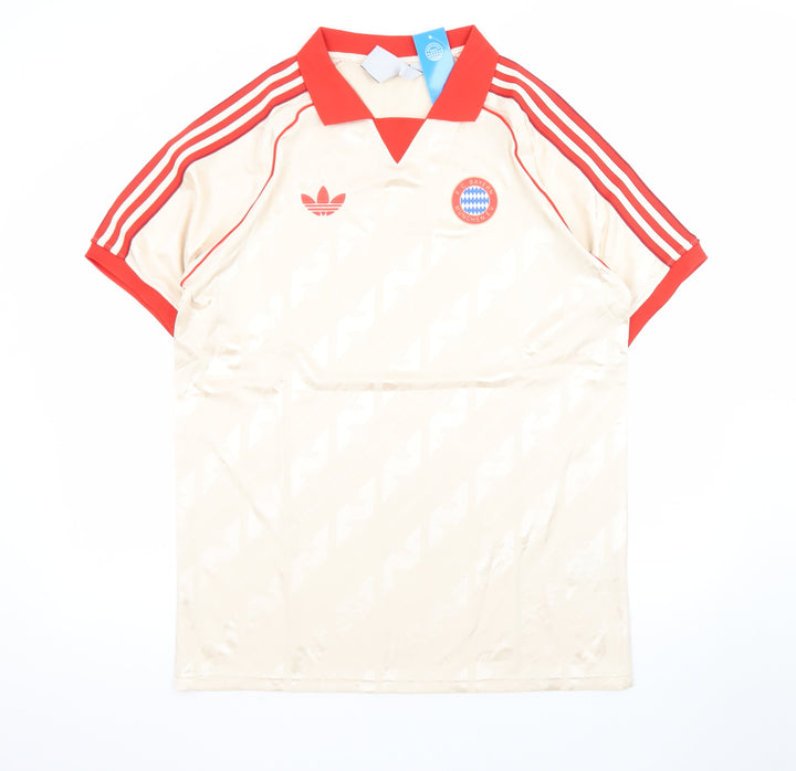 Adidas Men’s Beige Bayern Munich 2XL Football Polo Shirt