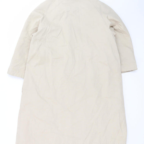 John Lewis Women’s Beige Long Trench Coat Size 16 Cotton Blend