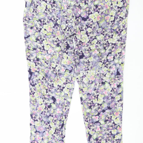 Warehouse Womens Multicoloured Floral Jogger Trousers Size 12