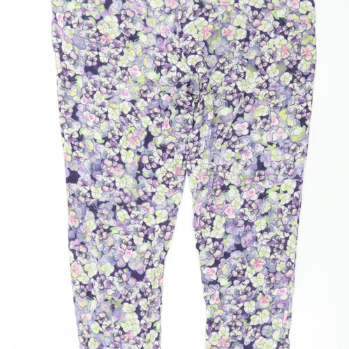 Warehouse Womens Multicoloured Floral Jogger Trousers Size 12