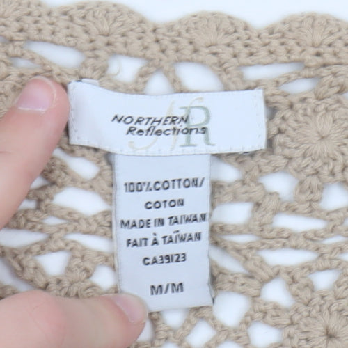 Northern Reflections Women's Beige Crochet Cotton Cardigan M