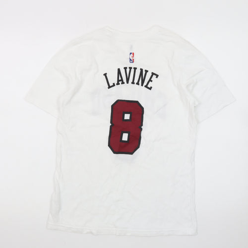 Nike NBA Chicago 8 White Graphic T-Shirt Teens L