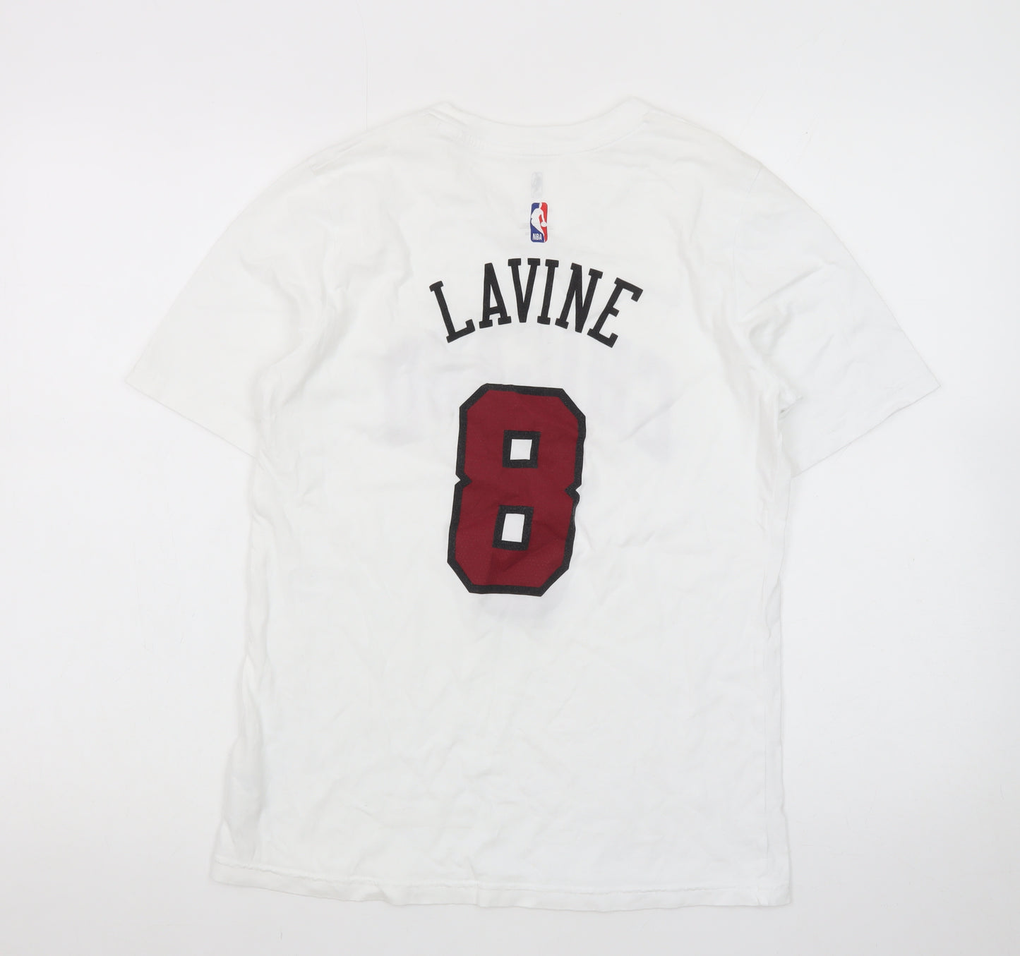 Nike NBA Chicago 8 White Graphic T-Shirt Teens L