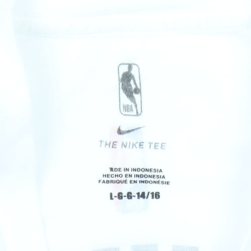 Nike NBA Chicago 8 White Graphic T-Shirt Teens L