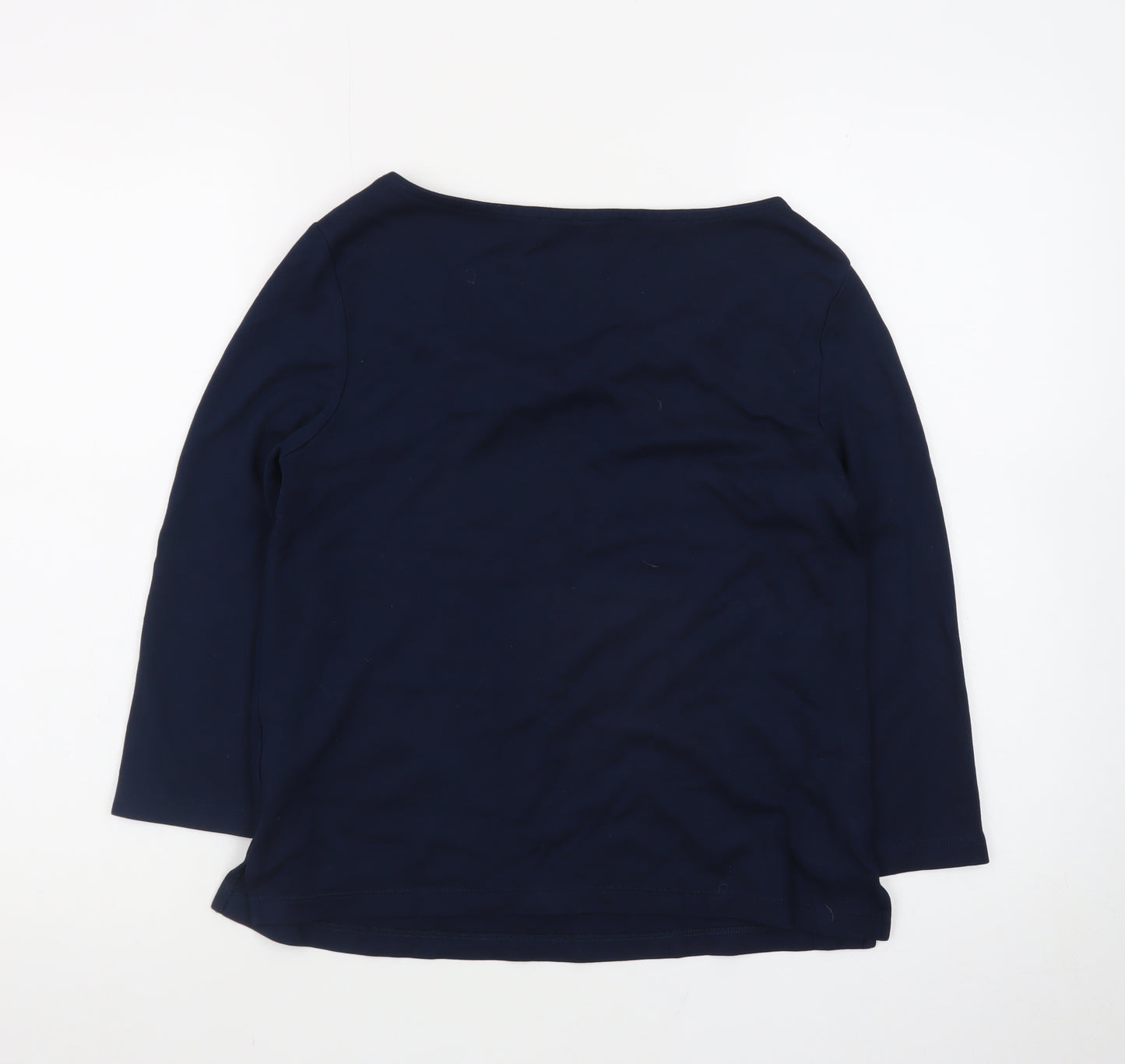 Marks and Spencer Women’s Navy Blue Wrap Jersey Top Size 12