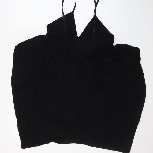 Miss Selfridge Women's Black Size 12 Beaded Slip Dress