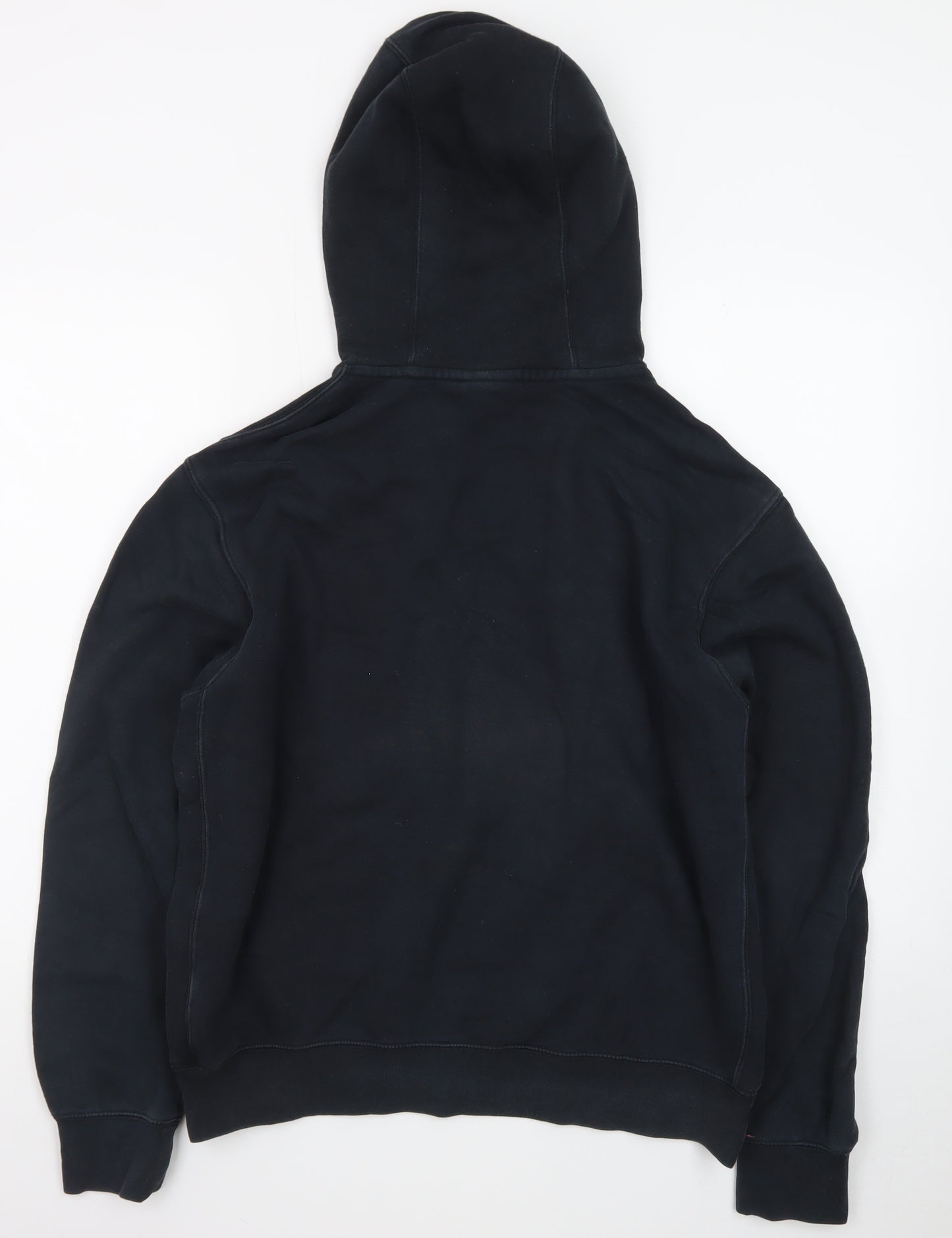Nike Men's Black Pullover Hoodie M Regular Fit Logo Fleece Sweatshirt