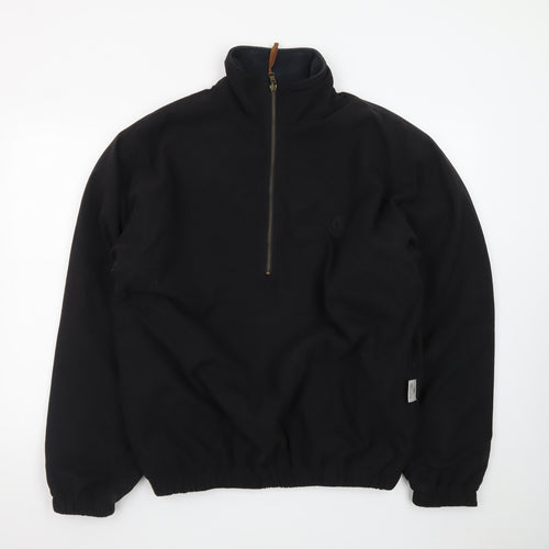 PaGANICA Men's Black M 1/4 Zip Softshell Jacket