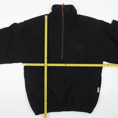 PaGANICA Men's Black M 1/4 Zip Softshell Jacket