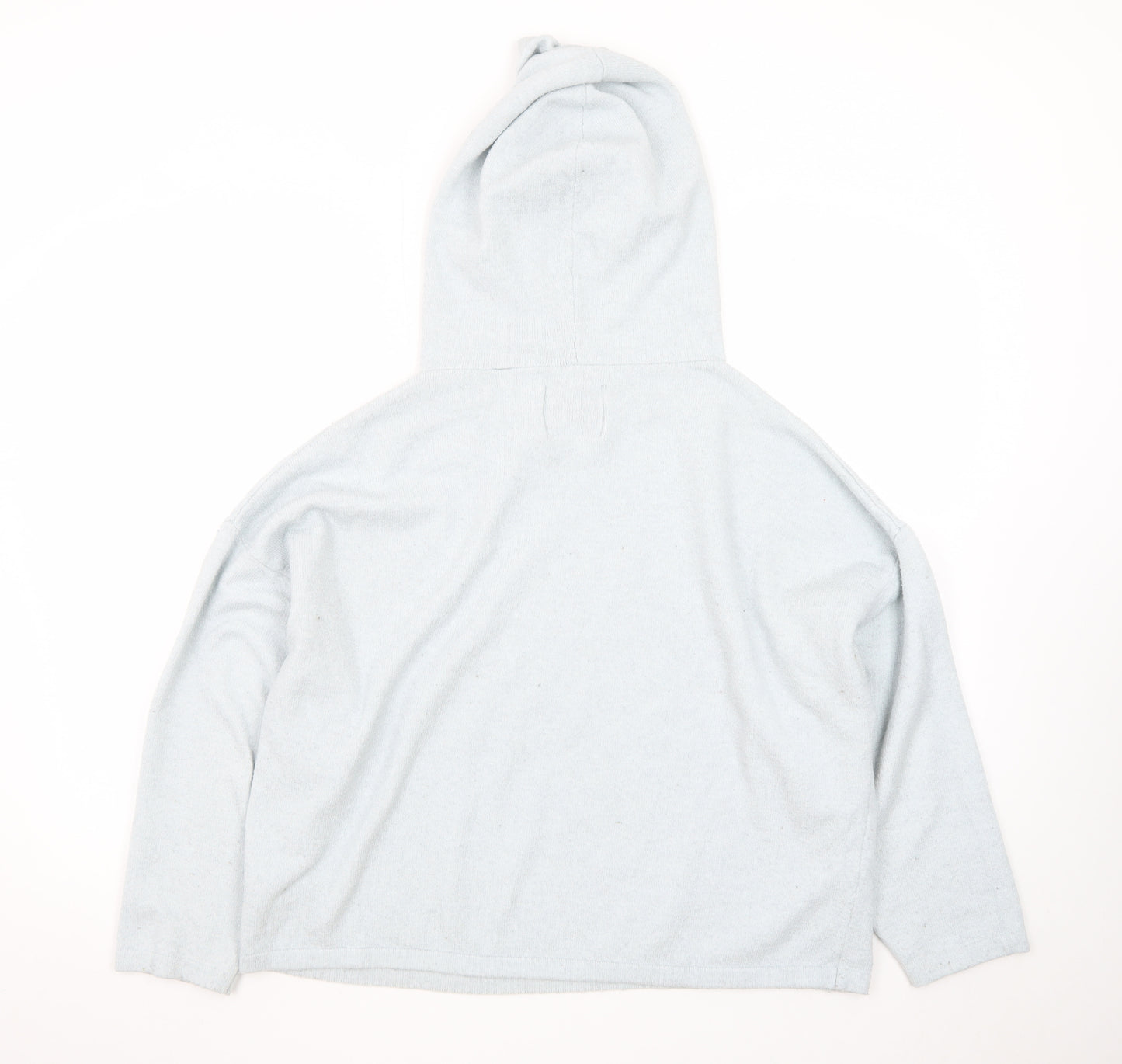 Jack Wills Women Light Blue Pullover Hoodie UK 14 Soft Fleece Casual