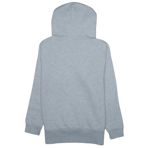 Adidas Women Grey Pullover Hoodie Size 8 Classic Logo Sweatshirt