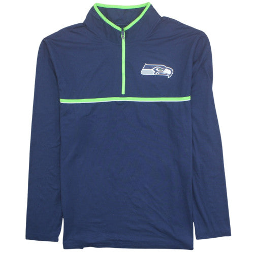 NFL Team Apparel Men’s Blue 1/4 Zip Sweatshirt XL Sports Top
