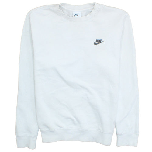 Nike Men's White Crew Neck Pullover Sweatshirt S