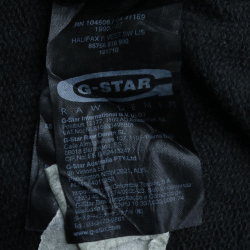 G-Star RAW Mens Black L Crew Neck Pullover Sweatshirt