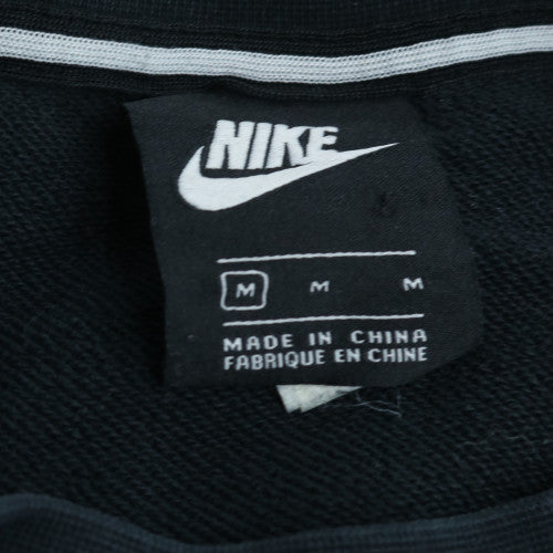 Nike Men's Black Crew Neck Sweatshirt M 'Just Do It' Graphic Pullover