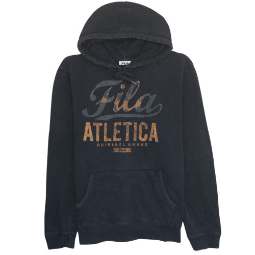 Fila Men's Black Pullover Hoodie XL Sports Graphic Fleece