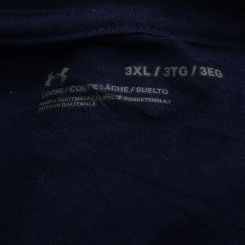 Under Armour Men's Navy Notre Dame USA Flag Graphic T-Shirt 3XL Loose Fit