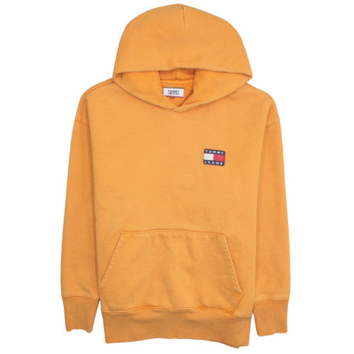 Tommy Jeans Men's Yellow XL Pullover Hoodie Cotton Casual