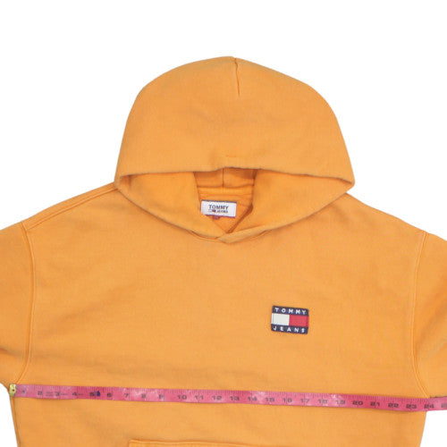 Tommy Jeans Men's Yellow XL Pullover Hoodie Cotton Casual