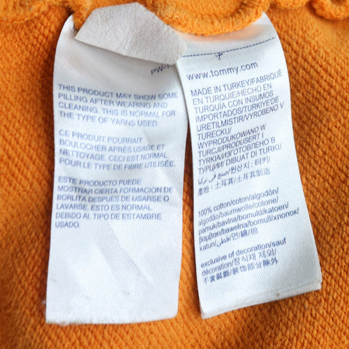 Tommy Jeans Men's Yellow XL Pullover Hoodie Cotton Casual