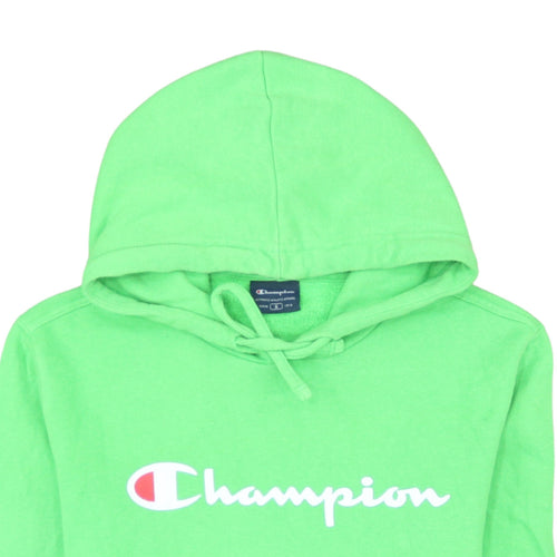 Champion Women's Green Pullover Hoodie Size S Cotton Blend