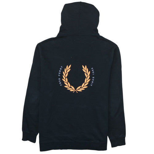 Fred Perry Men's Black XL Pullover Hoodie with Logo