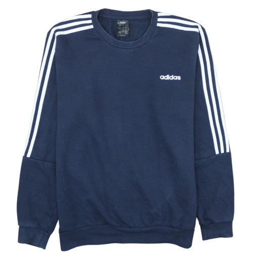 Adidas Men's Blue XL Pullover Sweatshirt Crew Neck Fleece