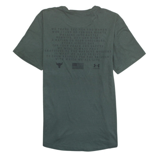 Under Armour Men's Green Flag Graphic T-Shirt XXL Loose Fit