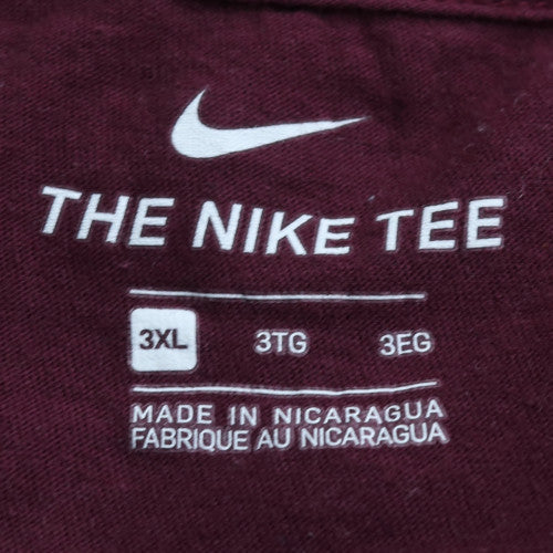 Nike Men's Burgundy 3XL Crew Neck Short Sleeve Classic T-Shirt