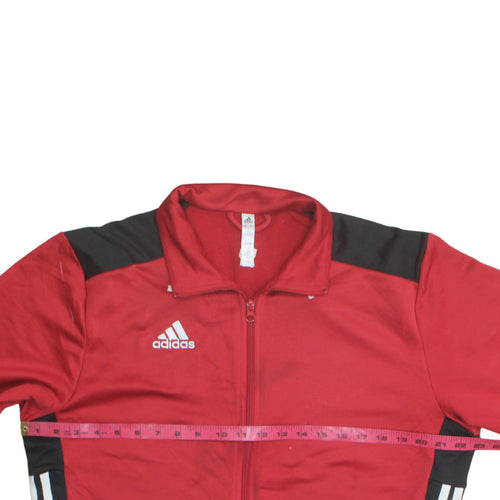 Adidas Men's Red Full Zip Sports Sweatshirt Size L