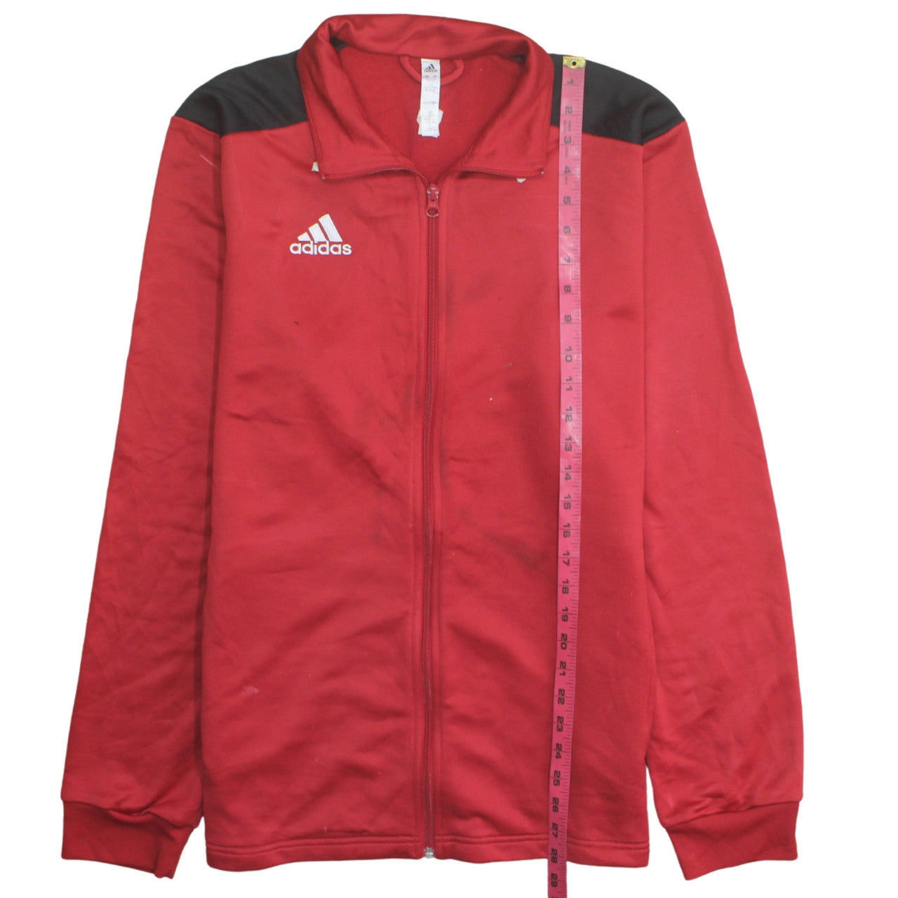 Adidas Men's Red Full Zip Sports Sweatshirt Size L