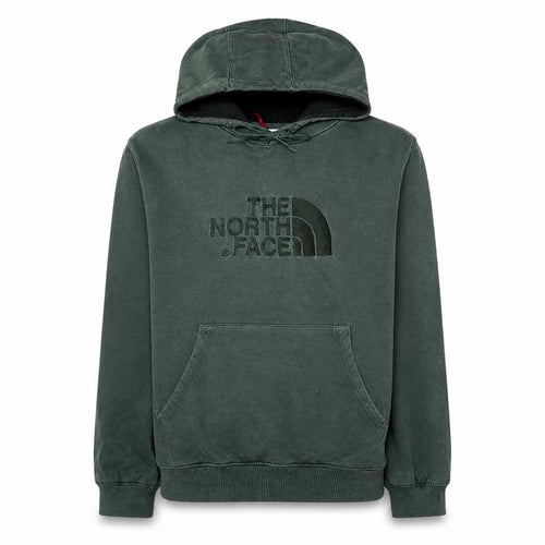 The North Face Men's Green Pullover Hoodie M Regular Fit