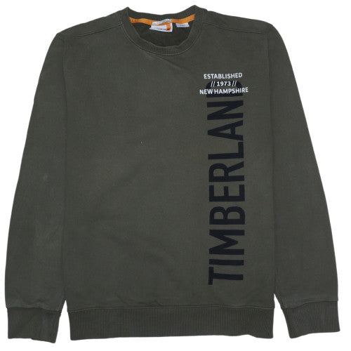Timberland Men Green XL Pullover Crew Neck Sweatshirt