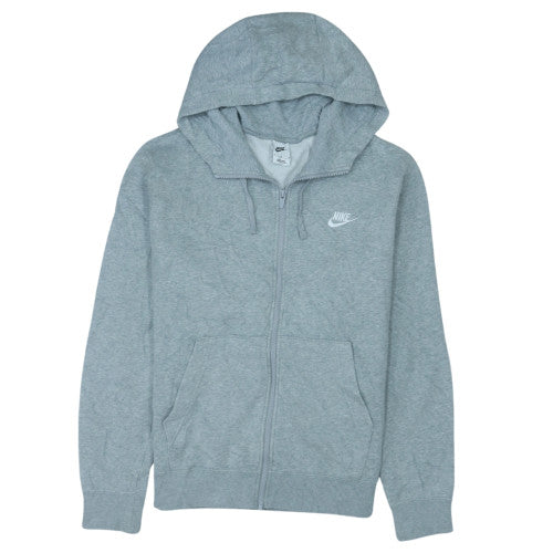 Nike Womens Grey Full Zip Hoodie Sweatshirt Size M