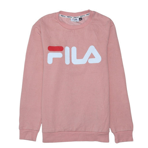 Fila Classics Women's Pink Crew Neck Pullover Sweatshirt XS
