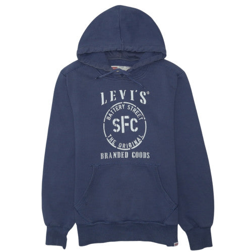 Levi's Men's Blue Pullover Logo Hoodie Size S Classic Fit