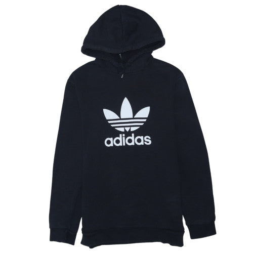 adidas Men's Black Pullover Hoodie M Logo Fleece Sweatshirt
