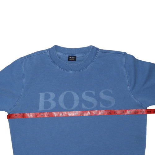 Hugo Boss Men's Blue Crew Neck Pullover Sweatshirt M