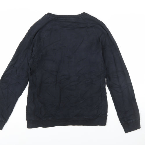 Hugo Boss Men's Black Slim Fit Crew Neck Sweatshirt L
