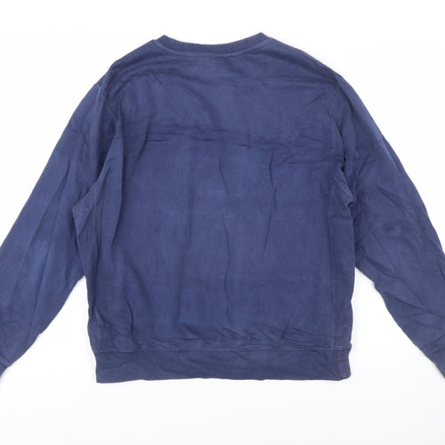 Nike Men's Blue Pullover Crew Neck Sweatshirt M Regular