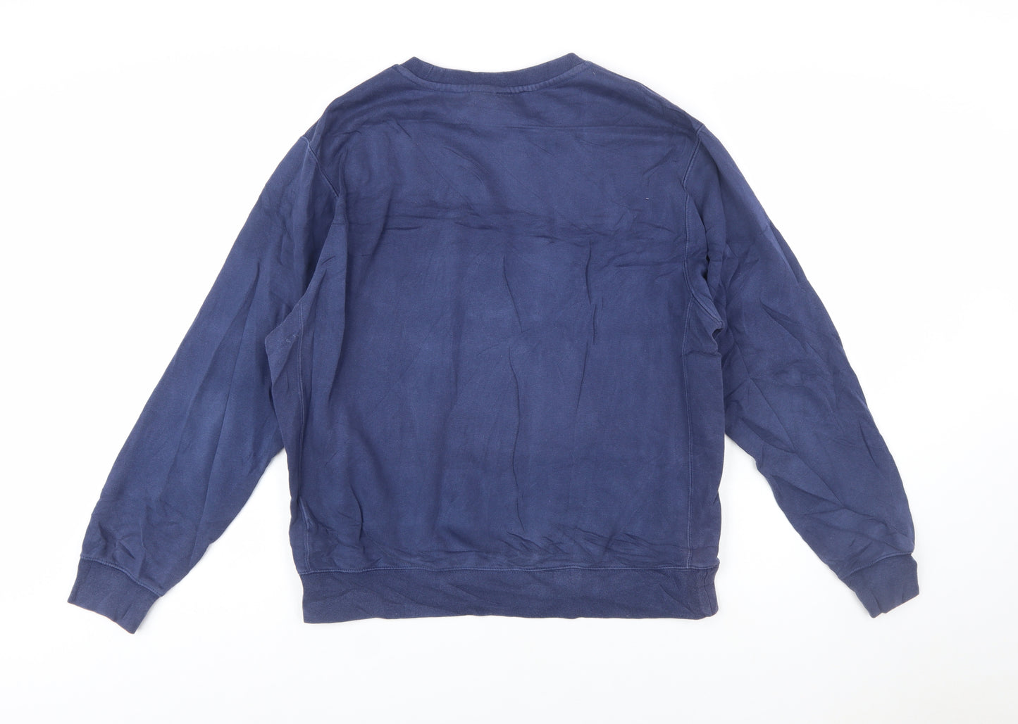 Nike Men's Blue Pullover Crew Neck Sweatshirt M Regular
