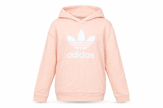 Adidas Girls Pink Pullover Hoodie 13-14 Years Logo Lightweight Sweatshirt