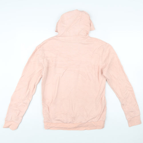 Adidas Girls Pink Pullover Hoodie 13-14 Years Logo Lightweight Sweatshirt