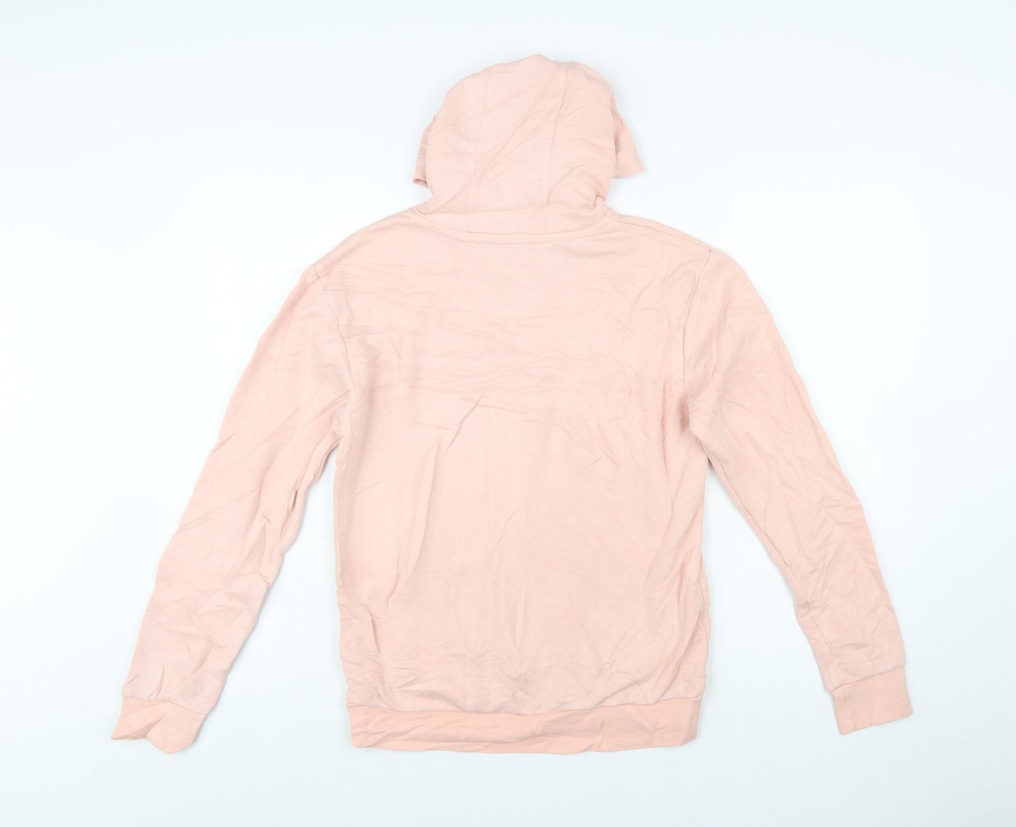 Adidas Girls Pink Pullover Hoodie 13-14 Years Logo Lightweight Sweatshirt