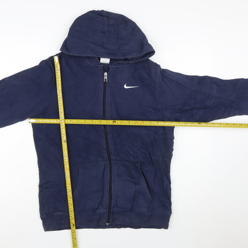 Nike Teens Blue Full Zip Hoodie XL Sports Cotton Fleece
