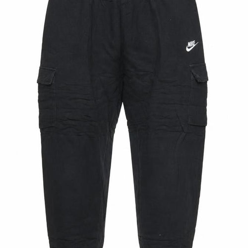 Nike Women Black XL Cargo Jogger Trousers Cotton Blend