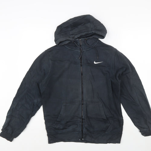 Nike Men's Black Full Zip Hoodie Size S Sports Fleece Sweatshirt